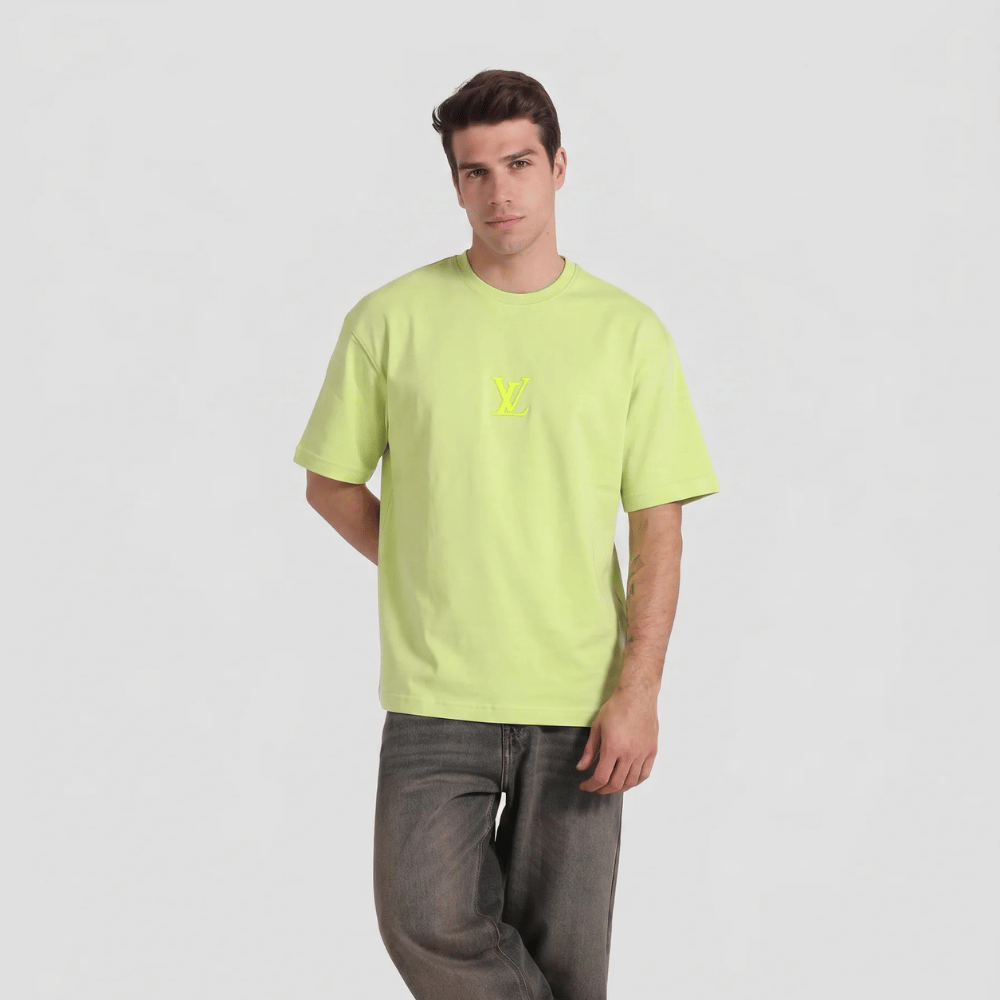 Heritage Logo Tee in lime